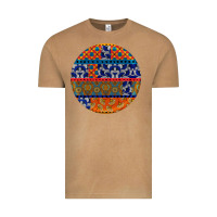 Vintage Camel african fabric pattern round earrings Vintage Tee - BundleAndBundleShop