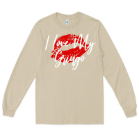 Mushroom kiss lips i love my gringo wife girlfriend premium Long Sleeve Tee - artisFamous