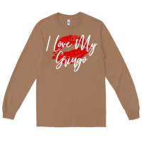 Toasted Coconut kiss lips i love my gringo wife girlfriend premium Long Sleeve Tee - artisFamous