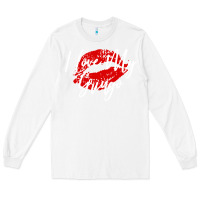 White kiss lips i love my gringo wife girlfriend premium Long Sleeve Tee - artisFamous