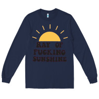 Navy ray of sunshine Long Sleeve Tee - artisFamous