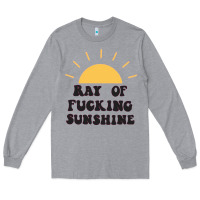 Heather Grey ray of sunshine Long Sleeve Tee - artisFamous