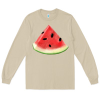 Mushroom Watermelon Slice Png Long Sleeve Tee - artisFamous