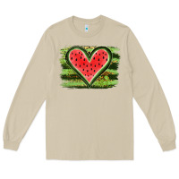 Mushroom Watermelon Heart Long Sleeve Tee - artisFamous
