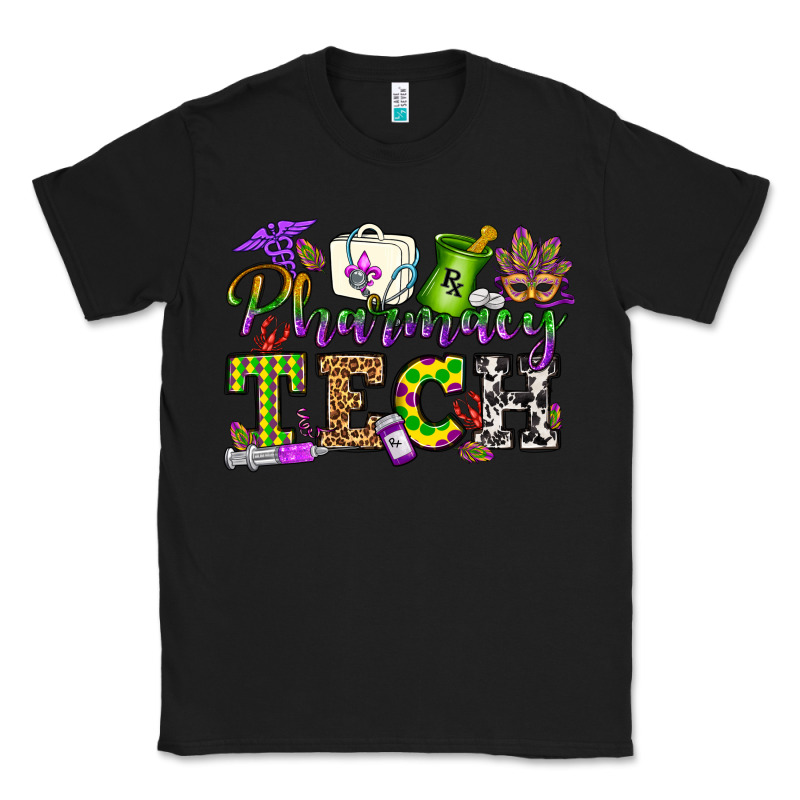 Mardi Gras Pharmacy Tech Classic Tee by OliviaCreatesArt | Teevron
