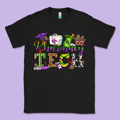 Mardi Gras Pharmacy Tech Classic Tee Designed By Oliviacreatesart