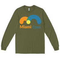 Army Green miami open Long Sleeve Tee - artisFamous
