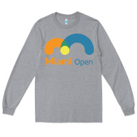 Heather Grey miami open Long Sleeve Tee - artisFamous