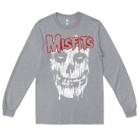 Heather Grey mis .fits splat .ter t shirt Long Sleeve Tee - artisFamous