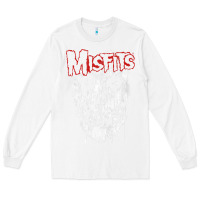 White mis .fits splat .ter t shirt Long Sleeve Tee - artisFamous