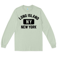 Matcha long island ny gym style distressed amber print Long Sleeve Tee - artisFamous