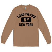 Toasted Coconut long island ny gym style distressed amber print Long Sleeve Tee - artisFamous