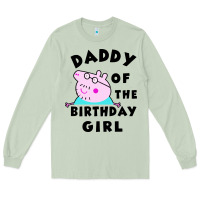 Matcha mens peppa pig daddy of the birthday Long Sleeve Tee - artisFamous