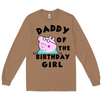 Toasted Coconut mens peppa pig daddy of the birthday Long Sleeve Tee - artisFamous