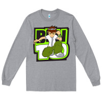 Heather Grey ben tennyson ben 10 Long Sleeve Tee - artisFamous