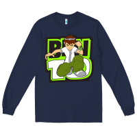Navy ben tennyson ben 10 Long Sleeve Tee - artisFamous