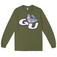 Army Green gonzaga university bulldogs Long Sleeve Tee - artisFamous
