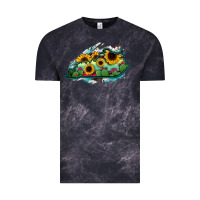 Cloud Black Kentucky map sunflower cactus serape Vintage Tee - RanaPortraitStore