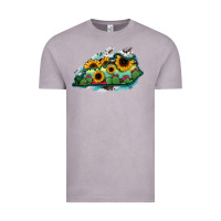 Vintage Zinc Kentucky map sunflower cactus serape Vintage Tee - RanaPortraitStore