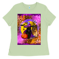 Matcha witchy cat Ladies Tee - BundleAndBundleShop