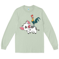 Matcha hei hei rooster and pig funny cartoon Long Sleeve Tee - artisFamous