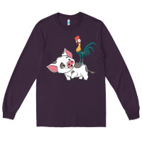 Hei Hei Rooster And Pig Funny Cartoon Long Sleeve Tee | Teevron