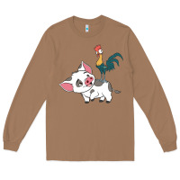 Toasted Coconut hei hei rooster and pig funny cartoon Long Sleeve Tee - artisFamous