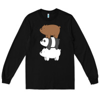 Black we bare bears the movie Long Sleeve Tee - artisFamous