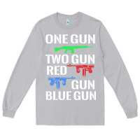 Moon Dust one gun two gun red gun blue gun Long Sleeve Tee - artisFamous