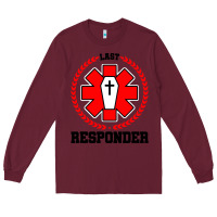 Burgundy morgue embalmer funeral director mortician Long Sleeve Tee - artisFamous