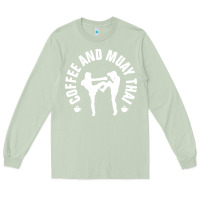 Matcha caffè e muay thai divertente Long Sleeve Tee - artisFamous