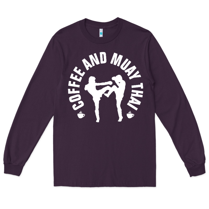 Caffè E Muay Thai Divertente Long Sleeve Tee by artisFamous | Teevron