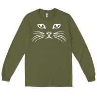 Cat Face Long Sleeve Tee | Teevron