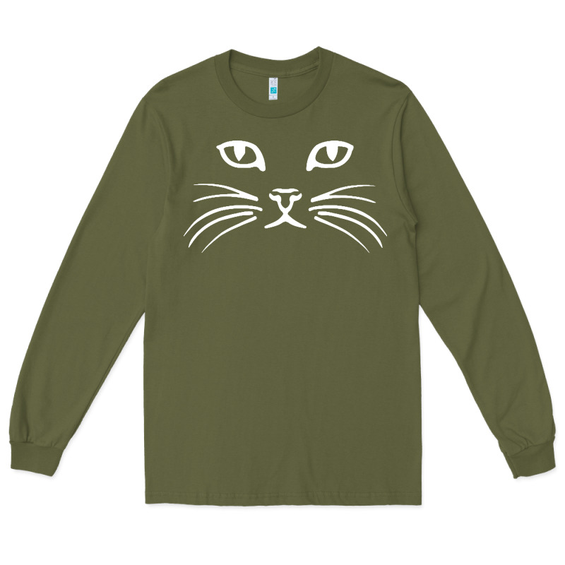 Cat Face Long Sleeve Tee by artisFamous | Teevron