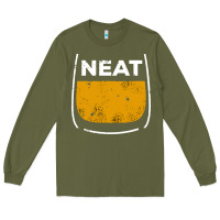 Army Green neat whiskey glass Long Sleeve Tee - artisFamous