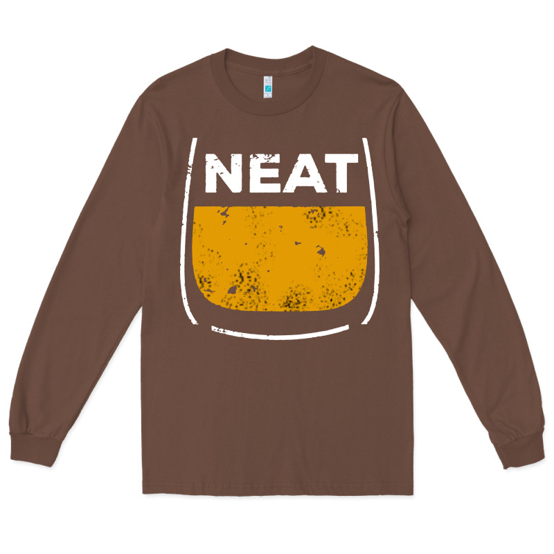 Neat Whiskey Glass Long Sleeve Tee by artisFamous | Teevron