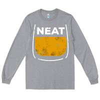 Heather Grey neat whiskey glass Long Sleeve Tee - artisFamous
