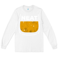 White neat whiskey glass Long Sleeve Tee - artisFamous