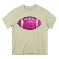 Mossy american football pink Heavy Core Tee - CowCowDesign