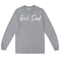 Heather Grey girl dad Long Sleeve Tee - artisFamous