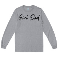 Heather Grey girl dad Long Sleeve Tee - artisFamous