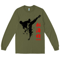 Army Green shotokan karate Long Sleeve Tee - artisFamous