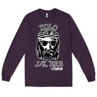 Plum funny jesus easter yolo jk brb Long Sleeve Tee - artisFamous