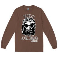 Chestnut funny jesus easter yolo jk brb Long Sleeve Tee - artisFamous