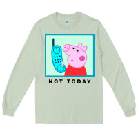Matcha peppa pig not today Long Sleeve Tee - artisFamous