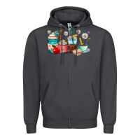 Smoke teacher coffee cups Zipper Hoodie - RanaPortraitStore