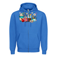 True Royal teacher coffee cups Zipper Hoodie - RanaPortraitStore