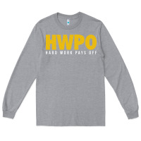 Heather Grey HWPO - HARD WORK PAYS OFF Long Sleeve Tee - artisFamous