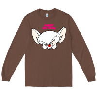 Chestnut pinky and the brain big face Long Sleeve Tee - artisFamous