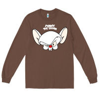 Chestnut pinky and the brain big face Long Sleeve Tee - artisFamous